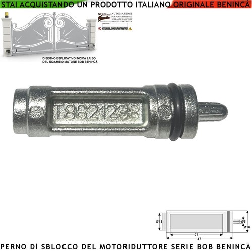 Sblocco emergenza perno - emergenza, del
