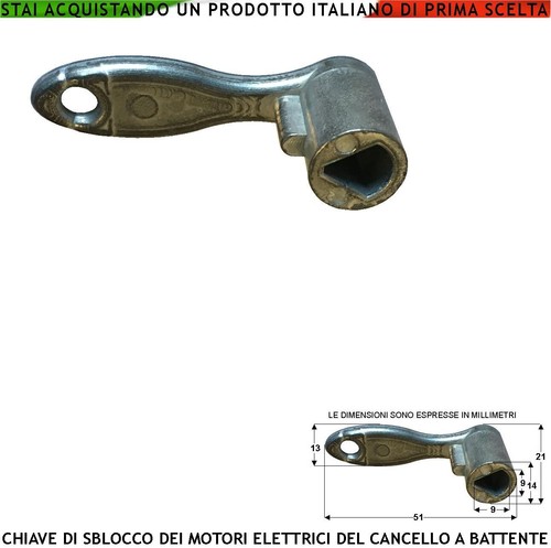 Chiave sblocco emergenza - chiave,